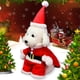 thumbnail image 2 of Greeniant Frío invierno Navidad mascotas ropa espesada caliente mantener cómodo disfraz de Papá Noel lindo dibujos animados caminar al aire Type3 NO3, 2 of 6
