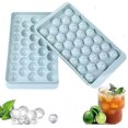thumbnail image 1 of 2Pcs Bandeja para cubitos de hielo, moldes de esferas de hielo pequeñas de 33 cavidades con tapa, molde de cubitos de hielo esféricos para congelador, 1 of 2
