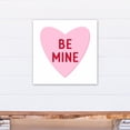 thumbnail image 4 of Creative Products Be Mine Candy Heart 20x20 Canvas Wall Art, 4 of 5