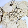 thumbnail image 2 of 10 Uds. DIY colgantes de huevo de conejo de madera feliz Pascua sin terminar, 2 of 4
