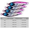 thumbnail image 7 of Goture 3Pcs Lead Jigs Fishing Lures Saltwater 80g/100g/150g/200g 3D Lifelike Eyes Sinking Sea Fishing Lures Mixed Colors with Assist Hooks, 7 of 7