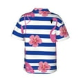thumbnail image 3 of Picia Pink Flamingo Gentle Cotton Regular Fit Short Sleeve Casual Hawaiian Shirt for Men-XX-Large, 3 of 9