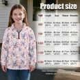 thumbnail image 7 of Uorisanigo Girls Half Zip Sweatshirt Fashion Quarter-Zip Pullover Jacket Oversized Strawberry Elephant Sweatshirts Long Sleeve Workout Shirts Pullover Jackets for Fall Winter Spring, 7 of 7