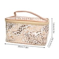 thumbnail image 2 of AURARMLET Bolsa Organizadora Para Maquillaje Y Artículos Personales Con De Leopardo Dorado Para Viaje Y Camping, 2 of 5