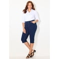 thumbnail image 6 of Catherines Women's Plus Size Petite The Knit Jean Capri (With Pockets), 6 of 6