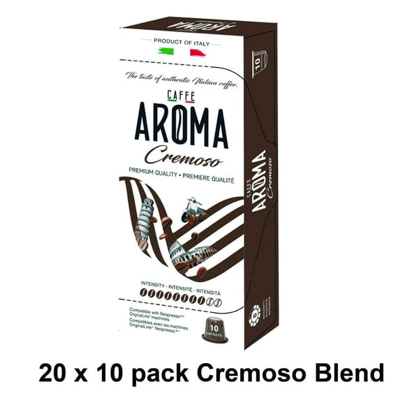 200-pack - Caffé Aroma capsules (compatible with Nespresso® Machines) - Cremoso Blend