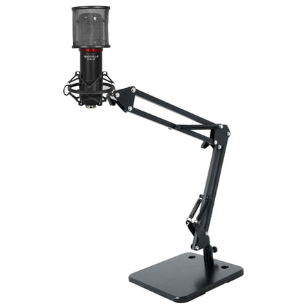 Rockville RCM SR Recording Condenser Microphone   Desktop Boom Arm Mic Stand