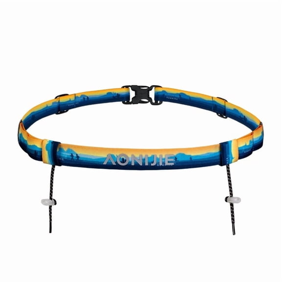 AONIJIE E4436 Number Belt Lightweight Sturdy Running Elastic Buckle Belt for Cross-Country Hiking Mountaineering and Marathon