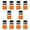 Style F, variant on yotijay 10 Pieces Golf Iron Ferrules .370 Golf Club Shaft Ferrules for Sports Adults F