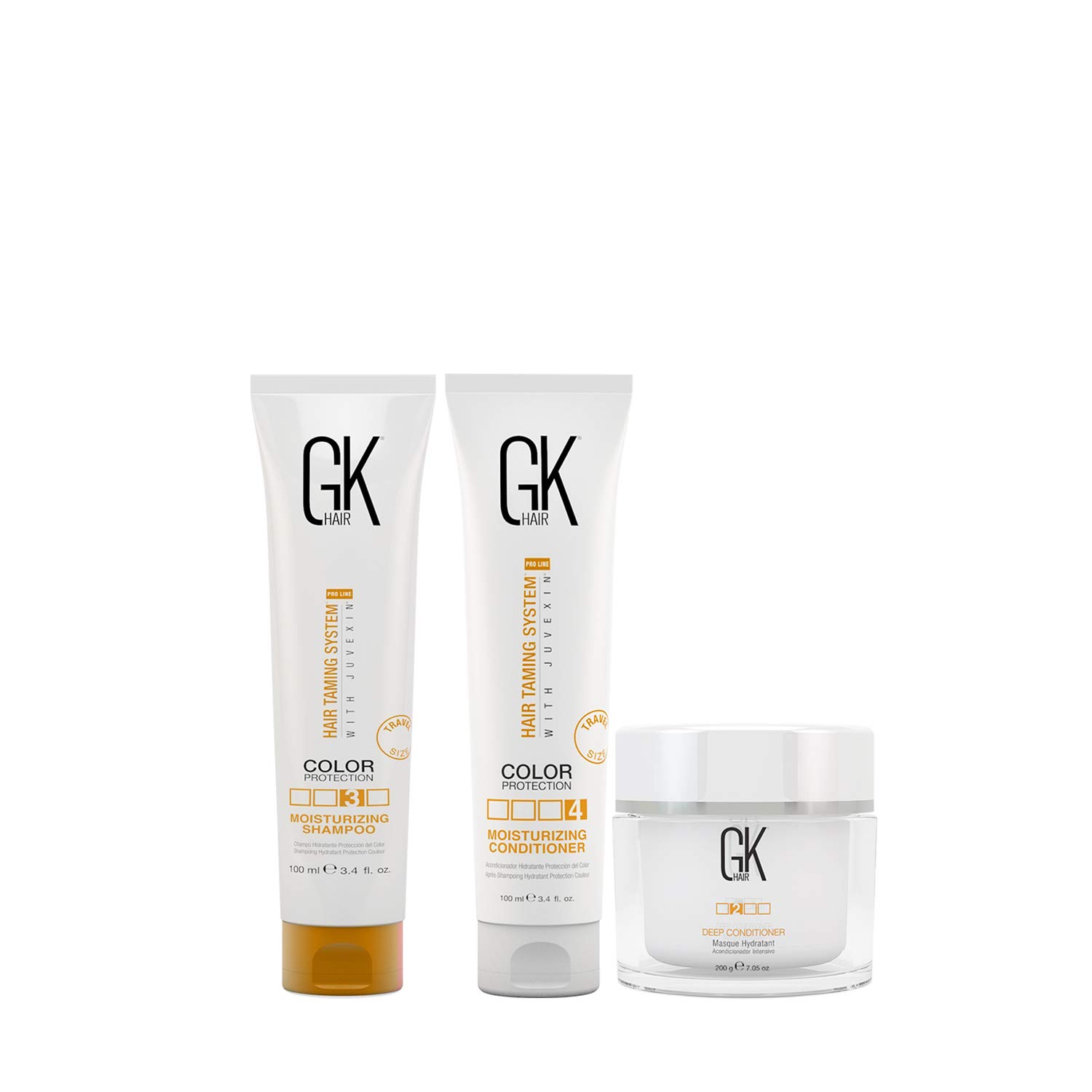 Global Keratin GK Hair Moisturizing Shampoo and Conditioner Set 100ml