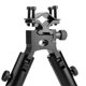thumbnail image 5 of Bípode bípode de caza bípode de rifle bípode ajustable adaptador de bípode 6-9in bípode ajustable soporte plegable estabilizador con adaptador para tiro de caza, 5 of 8