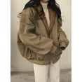 thumbnail image 4 of EMMIOL Christmas Women's Y2K Reversible Oversize Fleece Hooded Jacket Sherpa Lined Long Sleeve Zip-Up Puffer Jacket,2025 Winter Warm Coat, 4 of 5