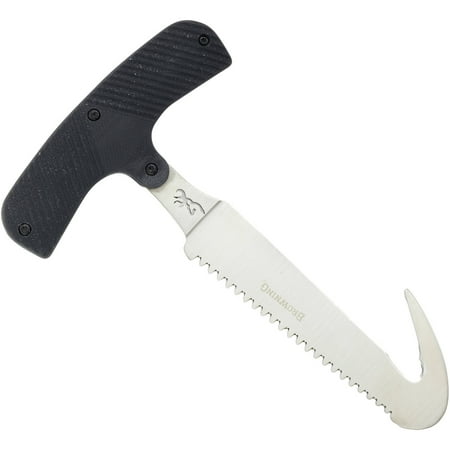 Browning 322926 Game Reaper 3.75 440C Stainless Steel Gut Hook/Saw Rubber
