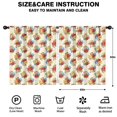 thumbnail image 2 of Pioneer Flower Floral Print Pattern Insulated Teens Curtains Set Of 2, Bedroom Essentials, Toddler Room Decor 52"x63", 2 of 5