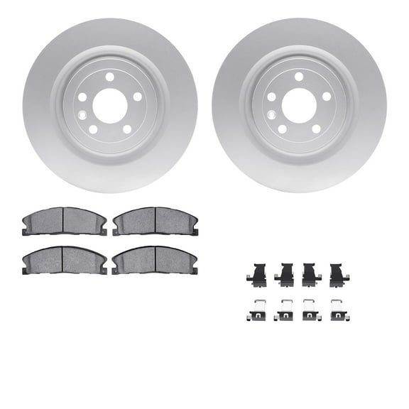 Dynamic Friction Company Front Geospec Brake Rotors with 5000 Advanced Brake Pads includes Hardware 4512-99241
