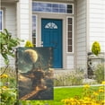 thumbnail image 4 of Hanmun Garden Flag Colorful Cosmic Space Banner Double Sided Outdoor Lawn Home Decoration 12x18, 4 of 7