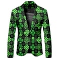 thumbnail image 5 of Men's 2-Piece Print Suit Long Sleeve Floral Button Blazer Pants Set Multi-Pocket Slim Fit Party Holiday Event Wear, 5 of 6
