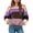 Brown, variant on Womens Color Blocked Cropped Sweaters 2026 Fall Winter Trendy Casual Oversized Striped Pullover Tops Dark Gray S