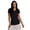 Black, variant on Active Women's Athletic Striated V-Neck Super Soft T-Shirt