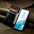 thumbnail image 2 of SaniMore for iPhone 14 (6.1" 2022) Case, PU Leather Auto-magnet Full Protection Flip Kickstand Card & Cash Slots, Retro Shockproof Anti-fall Wallet Business Shell for iPhone 14, Black, 2 of 8