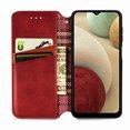 thumbnail image 5 of Case for Samsung Galaxy A12 Flip Cover Wallet Flip Cover Magnetic Protective - Red, 5 of 5