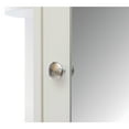 thumbnail image 5 of White Wall Mounted Bathroom Storage Cabinet Organizer, Mirrored Vanity Medicine Chest with Open Shelves, 5 of 7
