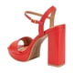 thumbnail image 3 of Zapatilla Mujer VIZZANO 6551100 Tacon Bloque rojo 22.5, 3 of 5