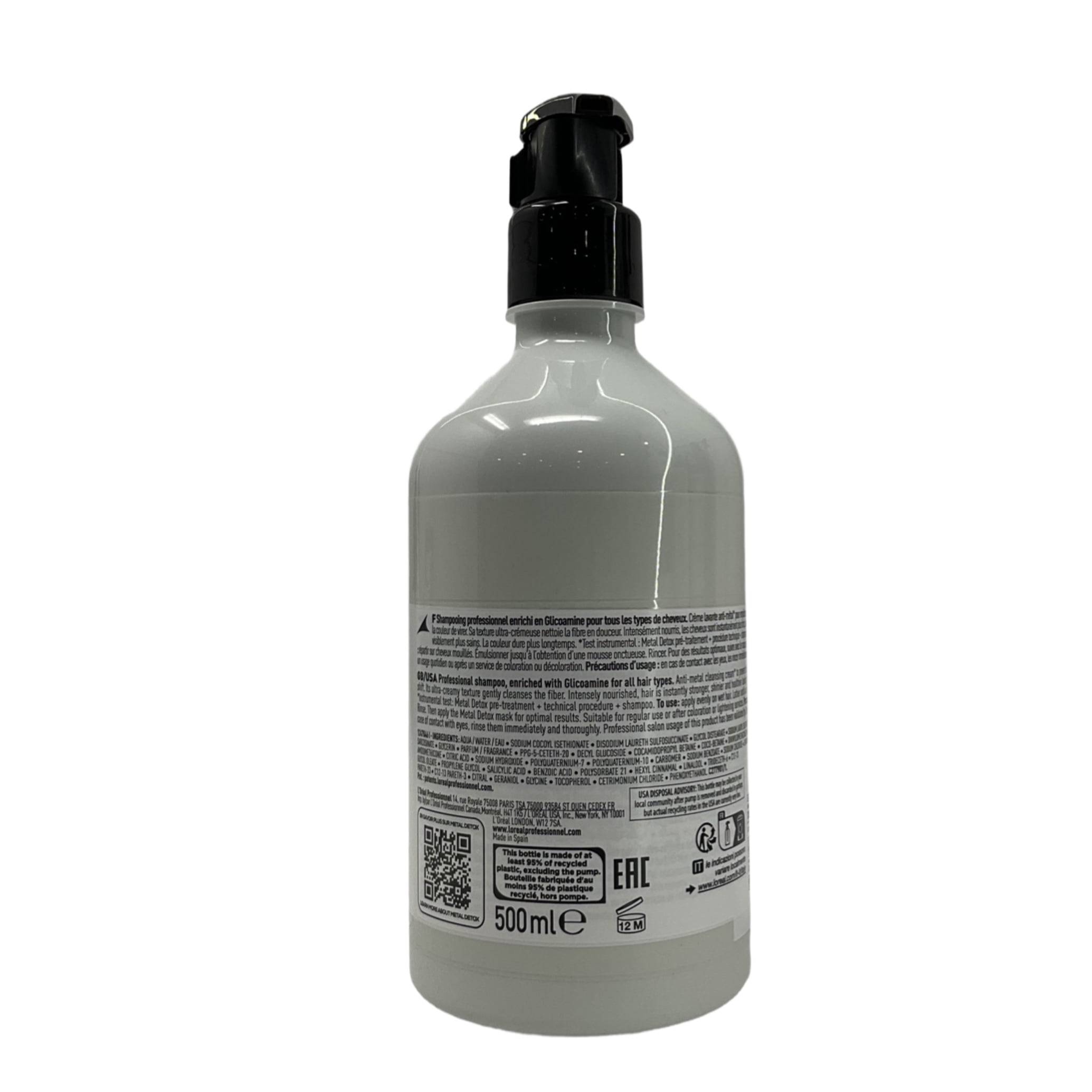 L’Oreal Professionnel Serie Expert Metal Detox Shampoo | Anti Metal Deposit Cleansing Cream, 16.9oz