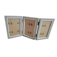 thumbnail image 2 of simhoa Folding Photo Frame Combined Modern Photo Frame for Hallway Desktop Entrance Triple Fold, 2 of 8
