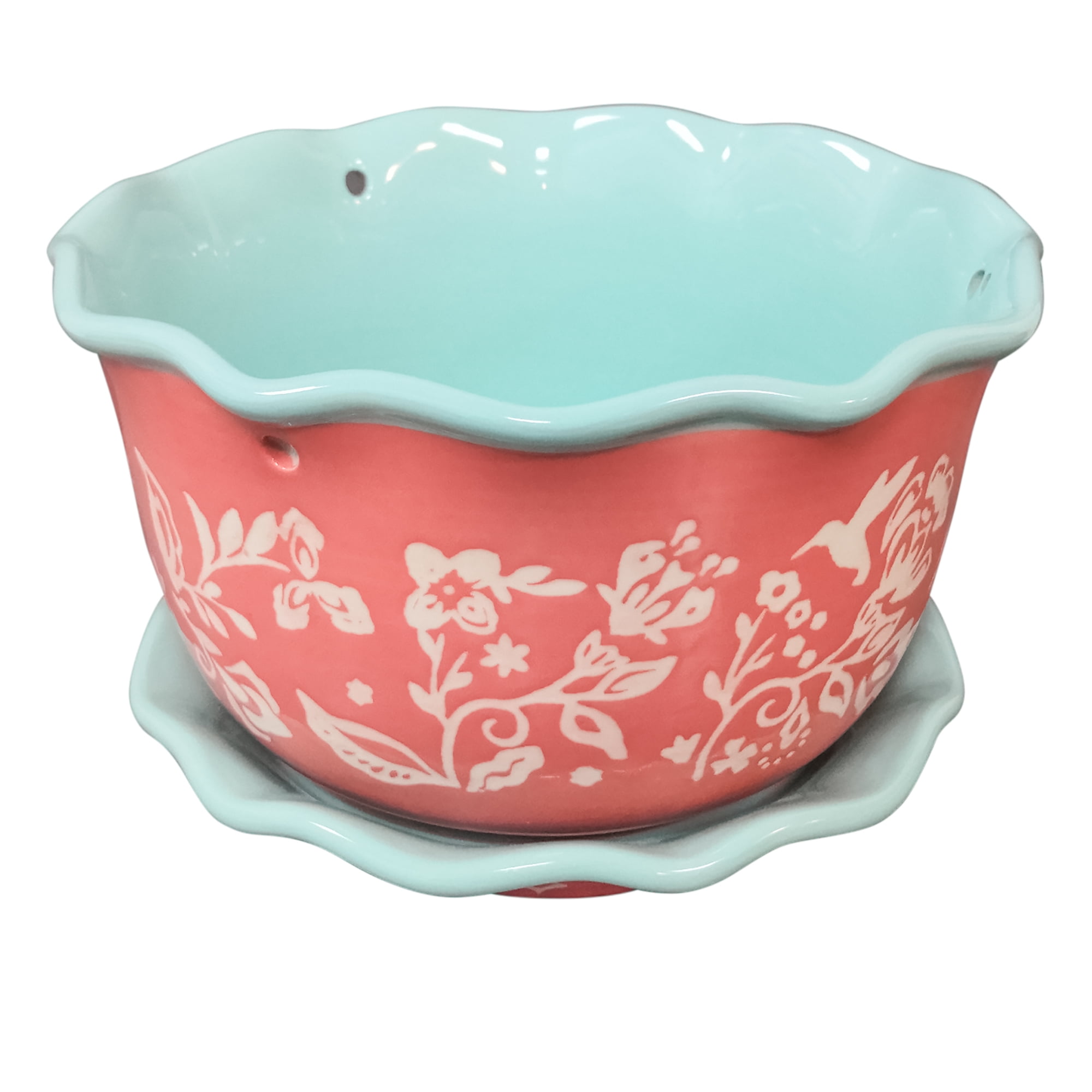 The Pioneer Woman Besty Hanging 8 inch Planter with Saucer