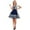 Sky Blue, variant on ANINEO Bavarian Traditional Dirndl Dress Oktoberfest Dirndl Comfy Maid Uniform Festival Waitress Clothess For Women Bar Outfit