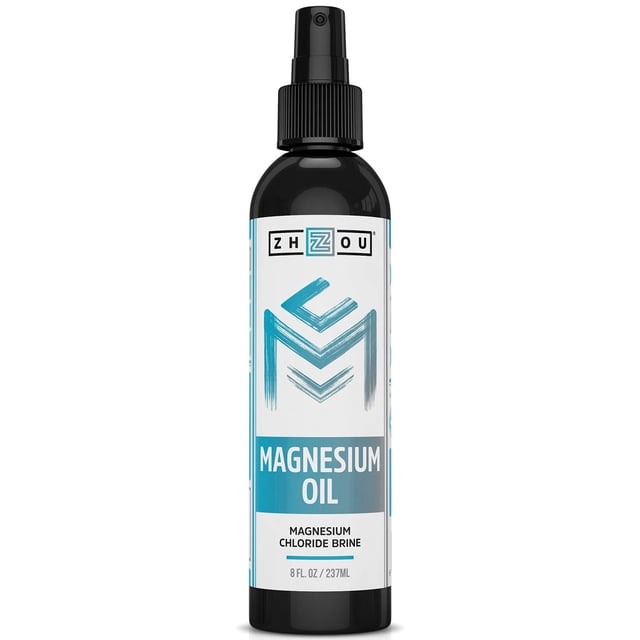 Suplemento Spray Tópico de Aceite de Magnesio Ayuda a Dormir para una Comodidad Óptima 8 Fl oz Zhou Nutrition ZNN-4344S