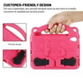 thumbnail image 3 of Dteck Case for Apple iPad mini 6th Generation (2021) 8.3-inch,Shockproof EVA Foam Kids Friendly Handle Lightweight Protective Shell Back Kickstand Cover for iPad mini 6,Rose, 3 of 5