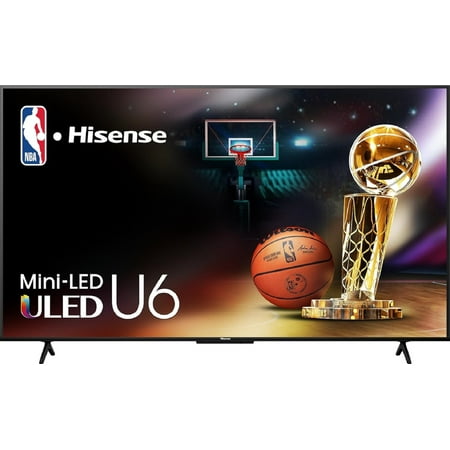 Restored Hisense 55-Inch Class U6 Series Mini-LED ULED 4K UHD Google Smart TV (55U6N) - QLED Quantum Dot Color, Dolby Vision, Full Array Local Dimming, Game Mode Plus (Refurbished)