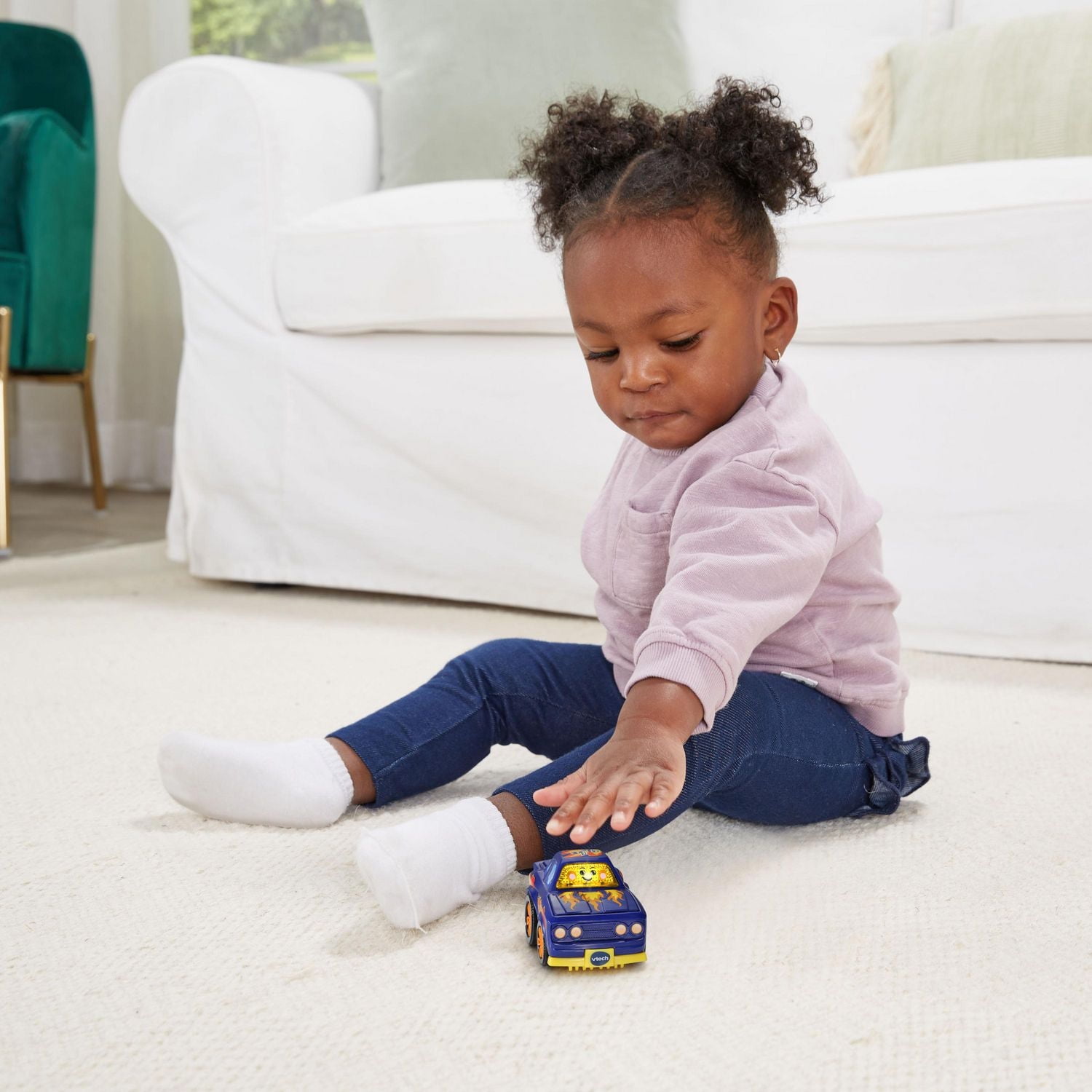 VTech® Go! Go! Smart Wheels® Revved Up Race Car First Toy Car for Toddlers - French Version, 1-5 Years