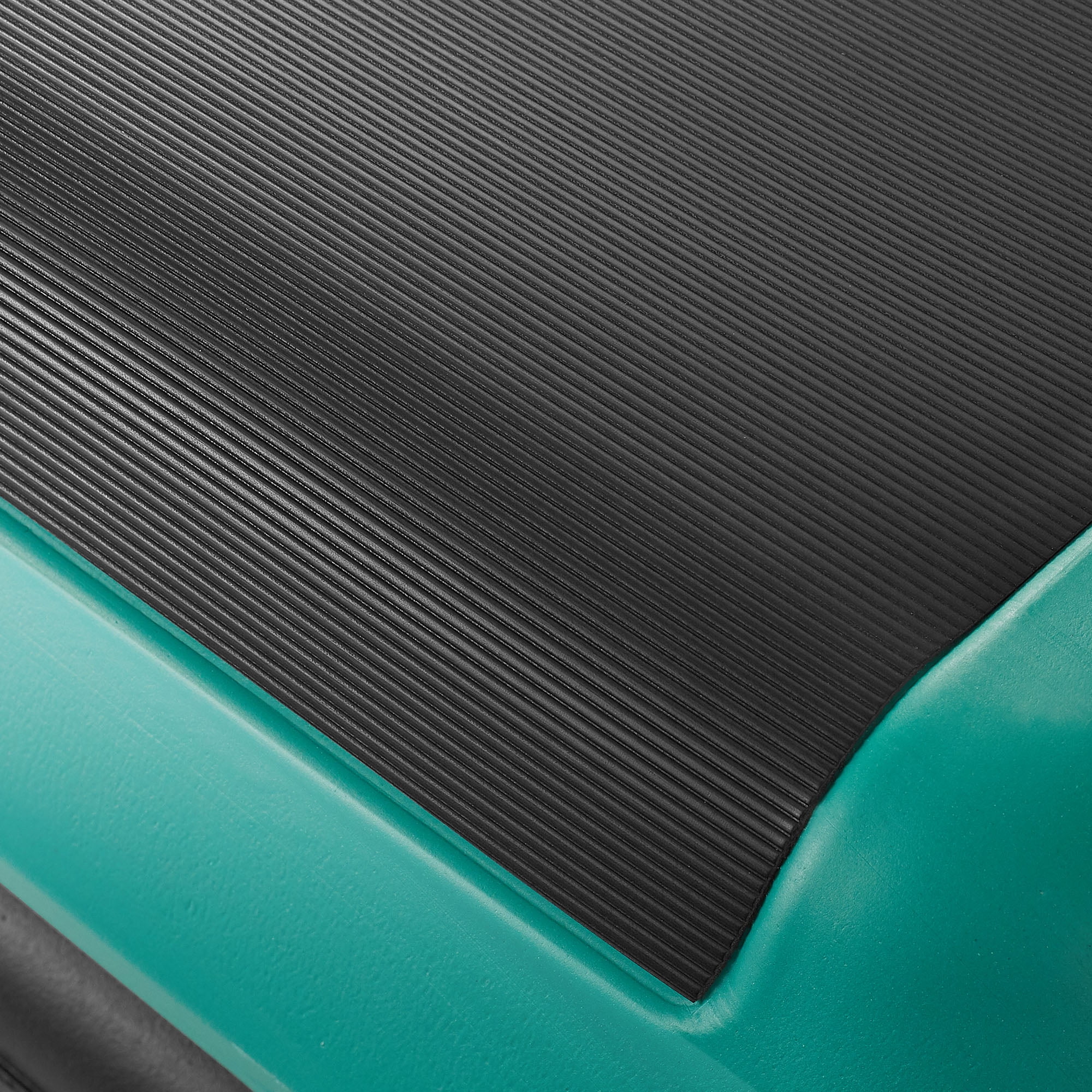 Philosophy Gym Aerobic High Step Platform with Adjustable Height and 4 Risers, 16" x 16" - Green