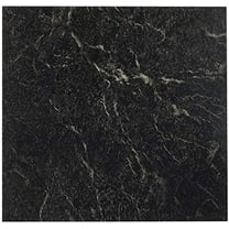 NEXUS Black with White Vein Marble 12x12 Self Adhesive Vinyl Floor Tile - 20 Tiles/20 Sq.Ft., 2 pack