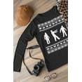 thumbnail image 5 of Old Glory Mens Zombie Ugly Christmas Sweater Long Sleeve T Shirt, 5 of 6