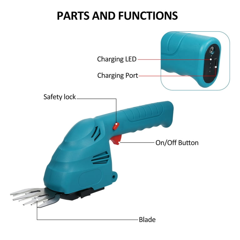 Cordless handheld trimmer hotsell