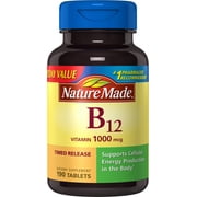Angle View: Nature Made Vitamin B12 Tablets, 1000mcg Everyday Value, 190 count
