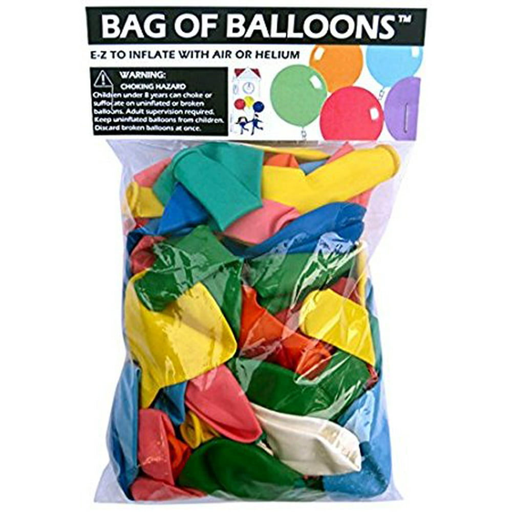 Bag of Balloons 72 ct. Assorted Color Latex Balloons