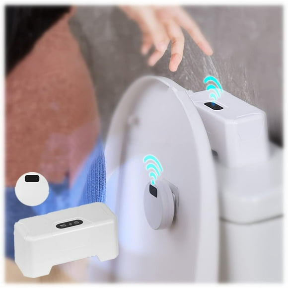 Touchless Toilet Flush Kit, Automatic Flush, External Infrared Sensor Hands-Free Flush, IPX5 Waterproof Auto Flush (1 Set)