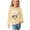 Beige, variant on MeetoTime Girls Long Sleeve Tops Crewneck Valentine's Day Printed Dressy Tunic Tops Children's Pullover Undershirt