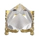 thumbnail image 2 of Pirámide Prisma Cristal De Meditación, Figura De Pirámide De Cristal Símbolo De Prosperidad 4x4x4,5 Cm/1,5x1,5x1,7 Pulgadas Regalo Con Soporte Dorado Para Oficina, 2 of 8