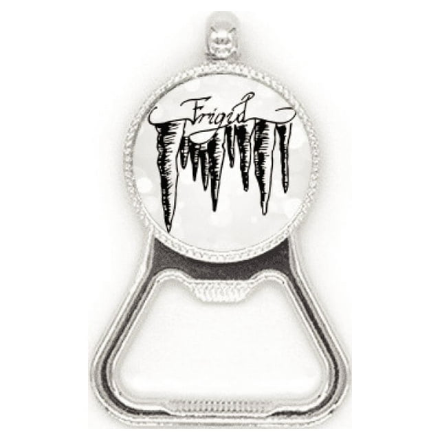 Icicle Hand Painted Illustration Pattern Metal Beer Bottle Cap Opener Duty Stainless Steel