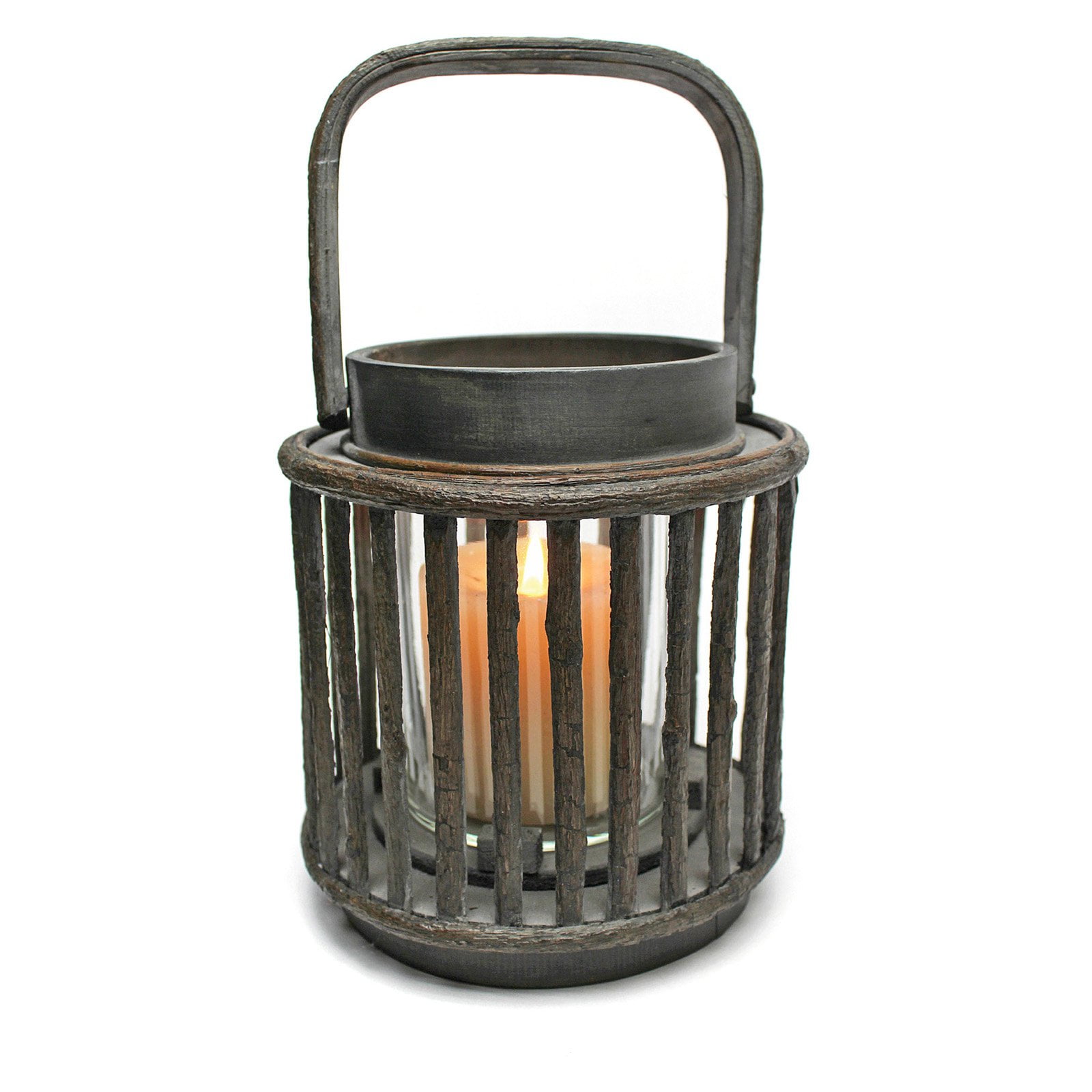 Design Toscano Gola 11 in. Wood Lantern Candle Holder