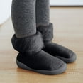 thumbnail image 3 of Baby Shoes Size 26 For 3 Years-3.5 Years Socks Slipper Solid Knit Stocking Soft Warm Boys Sole Rubber Toddler Sneakers Black, 3 of 5