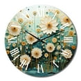 thumbnail image 2 of Designart "Green Blue Calm Oasis III" Abstract Botanicals Oversized Wall Clock, 2 of 5