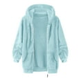 thumbnail image 4 of EnJoCho Boys Girls Sher𝗉a Lined Jacket Fuzzy Fleec𝖾 Sweatshirt Winter Warm Zip Up Full Zip Hoodie Soft Outwear Coat for Toddlers Kids, 4 of 9