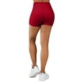 thumbnail image 7 of Gilbin Ultra Soft High Waist Yoga Stretch Mini-Bike Shorts for Women-Many Colors-One Size & Plus Size (Burgundy S-L), 7 of 7